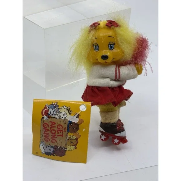 AmToy Get Along Gang Dotty Dog 4" Figure With Pom Pom Never Used W Tag - Picture 3 of 7